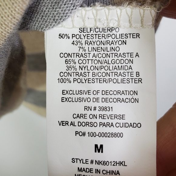 REWIND STRIPED LACE BACK DETAIL TOP - Picture 6 of 6